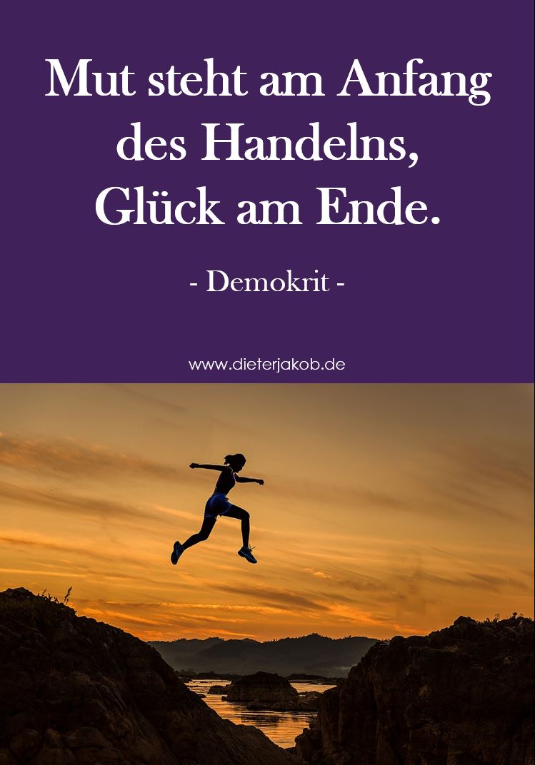 Mut Handeln Glück